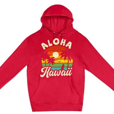 Aloha Hawaii Hawaiian Island Beach Vacation Summer Premium Pullover Hoodie