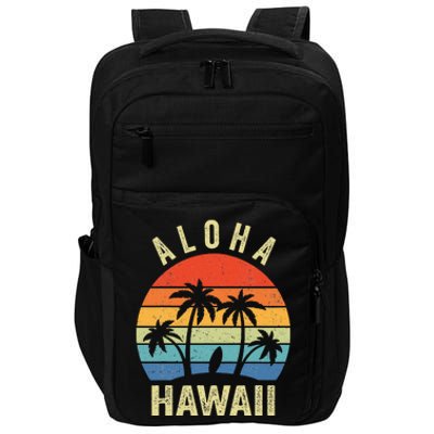 Aloha Hawaii Hawaiian Island Palm Beach Surfboard Surf Impact Tech Backpack