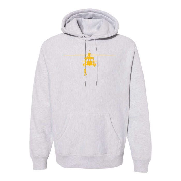 Awesome H60 Helicopter Search And Rescue SAR Design Premium Hoodie