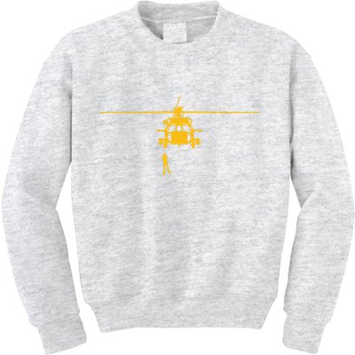 Awesome H60 Helicopter Search And Rescue SAR Design Kids Sweatshirt