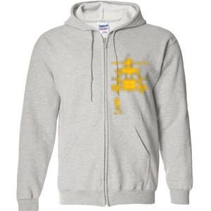 Awesome H60 Helicopter Search And Rescue SAR Design Full Zip Hoodie