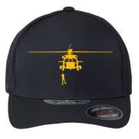 Awesome H60 Helicopter Search And Rescue SAR Design Flexfit Unipanel Trucker Cap