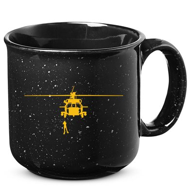 Awesome H60 Helicopter Search And Rescue SAR Design 15oz Campfire Ceramic Mug
