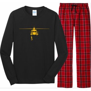 Awesome H60 Helicopter Search And Rescue SAR Design Long Sleeve Pajama Set