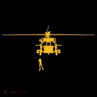 Awesome H60 Helicopter Search And Rescue SAR Design Poster
