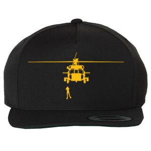 Awesome H60 Helicopter Search And Rescue SAR Design Wool Snapback Cap