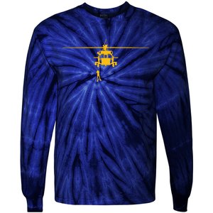 Awesome H60 Helicopter Search And Rescue SAR Design Tie-Dye Long Sleeve Shirt