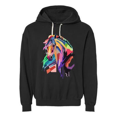 Awesome Horse Horseback Riding Equestrian Lovers Gifts Garment-Dyed Fleece Hoodie