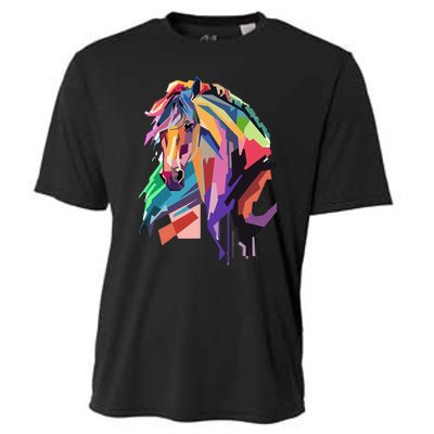 Awesome Horse Horseback Riding Equestrian Lovers Gifts Cooling Performance Crew T-Shirt