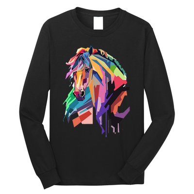 Awesome Horse Horseback Riding Equestrian Lovers Gifts Long Sleeve Shirt