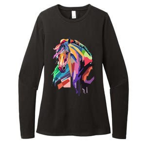 Awesome Horse Horseback Riding Equestrian Lovers Gifts Womens CVC Long Sleeve Shirt