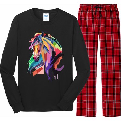 Awesome Horse Horseback Riding Equestrian Lovers Gifts Long Sleeve Pajama Set