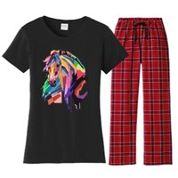 Awesome Horse Horseback Riding Equestrian Lovers Gifts Women's Flannel Pajama Set