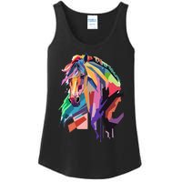 Awesome Horse Horseback Riding Equestrian Lovers Gifts Ladies Essential Tank