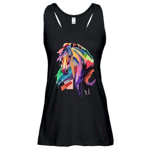 Awesome Horse Horseback Riding Equestrian Lovers Gifts Ladies Essential Flowy Tank