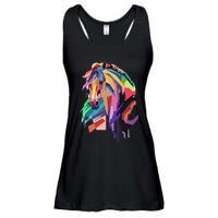 Awesome Horse Horseback Riding Equestrian Lovers Gifts Ladies Essential Flowy Tank