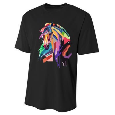 Awesome Horse Horseback Riding Equestrian Lovers Gifts Performance Sprint T-Shirt