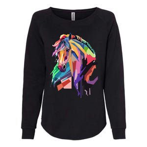 Awesome Horse Horseback Riding Equestrian Lovers Gifts Womens California Wash Sweatshirt