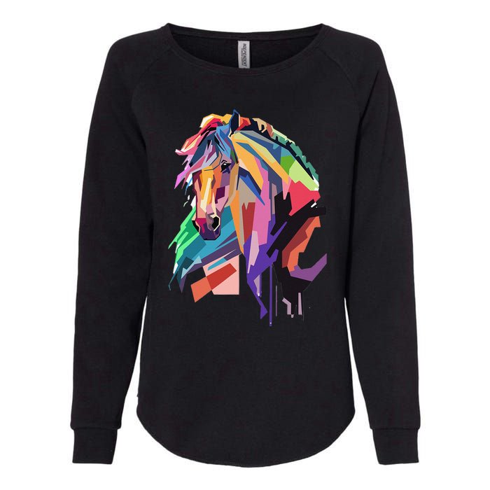 Awesome Horse Horseback Riding Equestrian Lovers Gifts Womens California Wash Sweatshirt