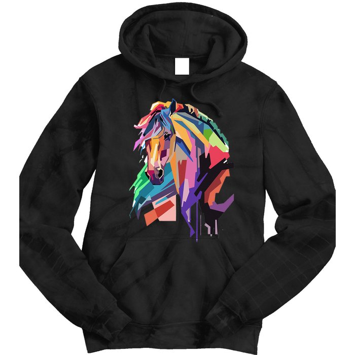 Awesome Horse Horseback Riding Equestrian Lovers Gifts Tie Dye Hoodie