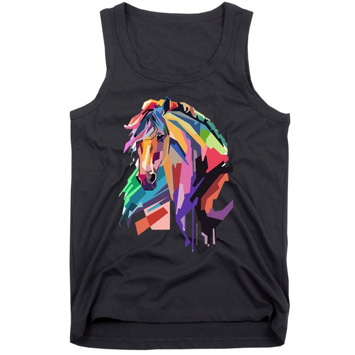 Awesome Horse Horseback Riding Equestrian Lovers Gifts Tank Top