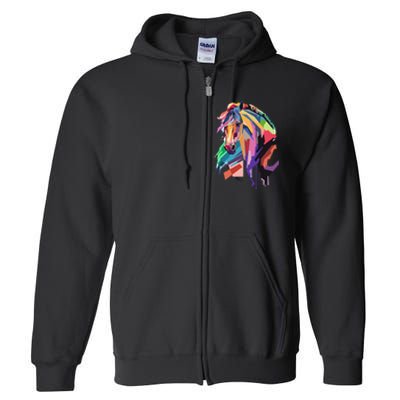 Awesome Horse Horseback Riding Equestrian Lovers Gifts Full Zip Hoodie