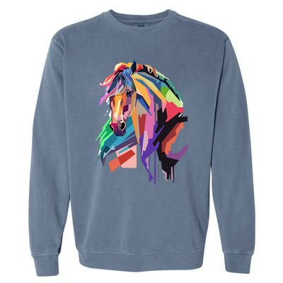 Awesome Horse Horseback Riding Equestrian Lovers Gifts Garment-Dyed Sweatshirt