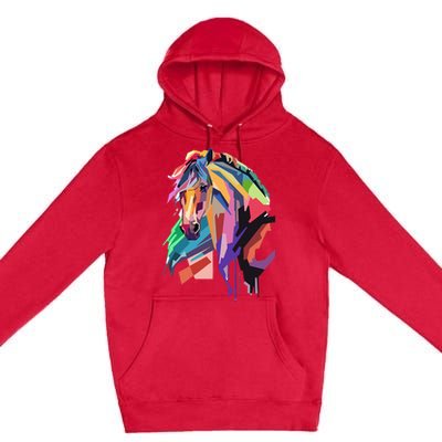 Awesome Horse Horseback Riding Equestrian Lovers Gifts Premium Pullover Hoodie