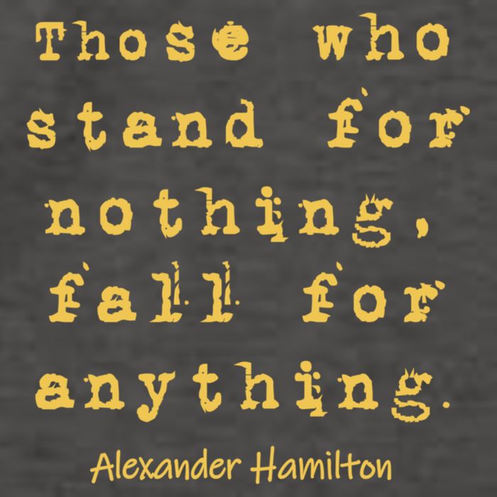 Alexander Hamilton Hoodie Inspirational Famous Aham Quote Vector Backpack