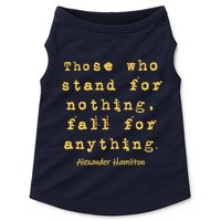 Alexander Hamilton Hoodie Inspirational Famous Aham Quote Doggie Tank