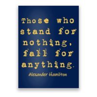 Alexander Hamilton Hoodie Inspirational Famous Aham Quote Poster