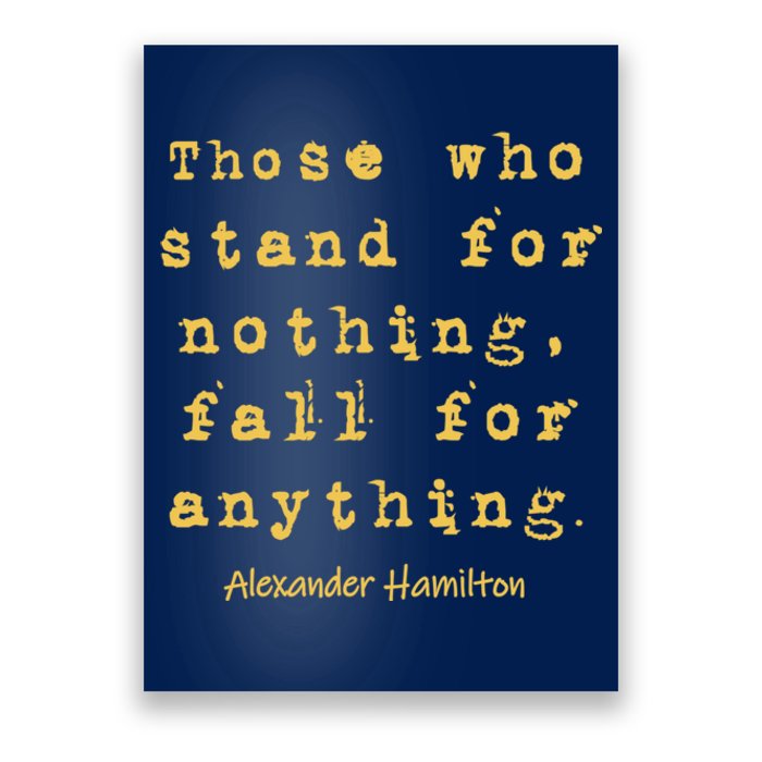 Alexander Hamilton Hoodie Inspirational Famous Aham Quote Poster