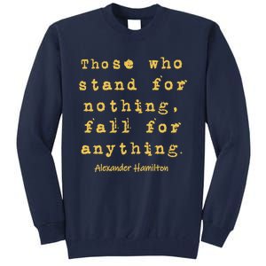 Alexander Hamilton Hoodie Inspirational Famous Aham Quote Tall Sweatshirt