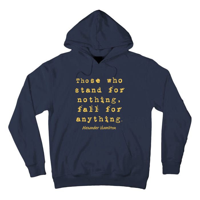 Alexander Hamilton Hoodie Inspirational Famous Aham Quote Tall Hoodie