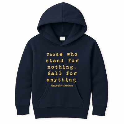 Alexander Hamilton Hoodie Inspirational Famous Aham Quote Kids Hoodie