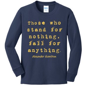 Alexander Hamilton Hoodie Inspirational Famous Aham Quote Kids Long Sleeve Shirt