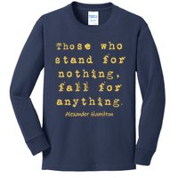 Alexander Hamilton Hoodie Inspirational Famous Aham Quote Kids Long Sleeve Shirt