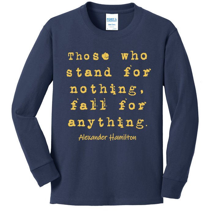 Alexander Hamilton Hoodie Inspirational Famous Aham Quote Kids Long Sleeve Shirt