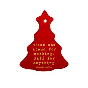 Alexander Hamilton Hoodie Inspirational Famous Aham Quote Ceramic Tree Ornament