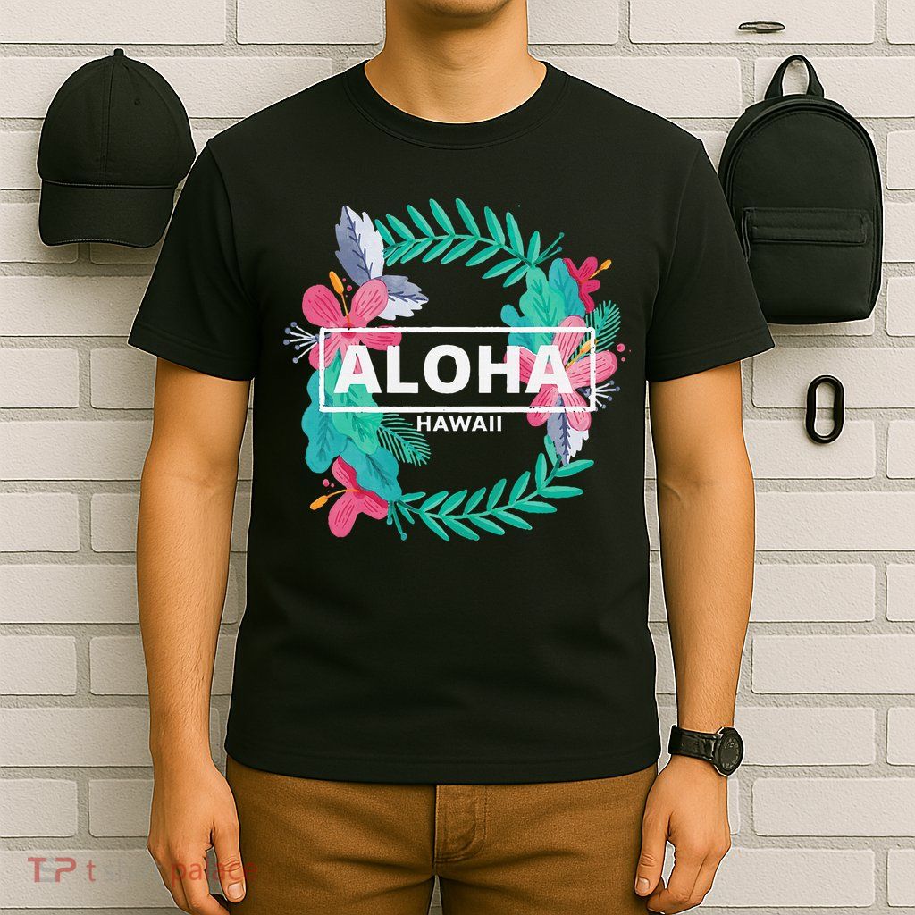 Aloha Hawaii Hibiscus Flowers T-Shirt