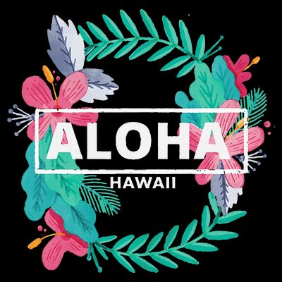 Aloha Hawaii Hibiscus Flowers T-Shirt