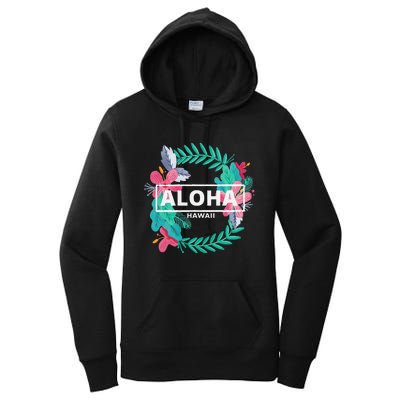 Aloha Hawaii Hibiscus Flowers Women's Pullover Hoodie