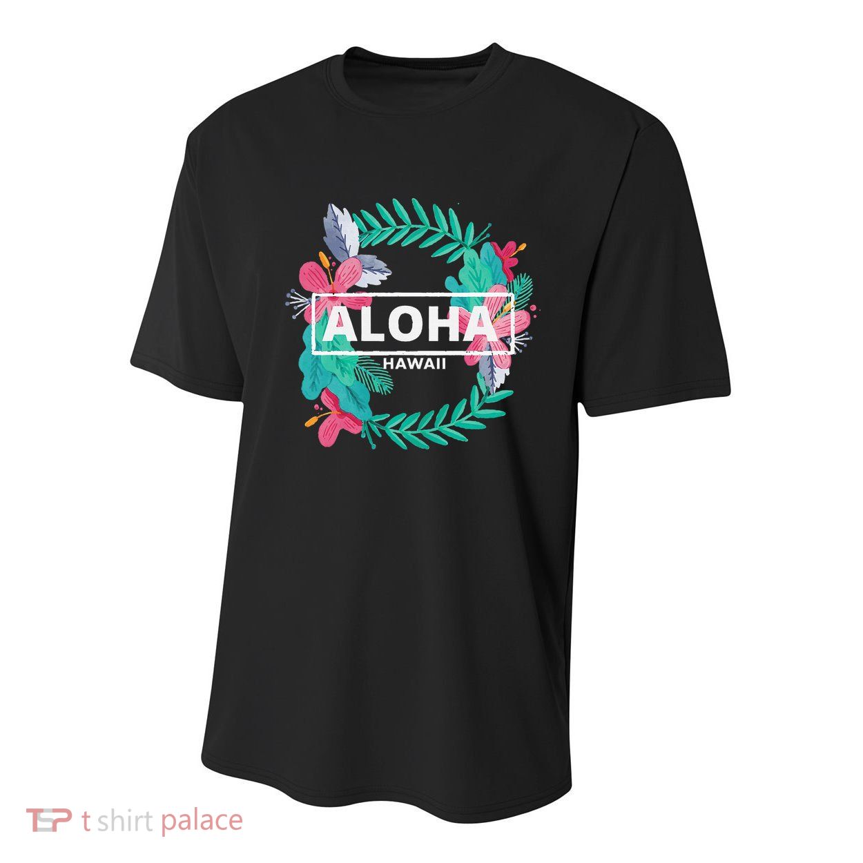 Aloha Hawaii Hibiscus Flowers Youth Performance Sprint T-Shirt