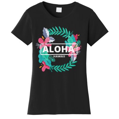 Aloha Hawaii Hibiscus Flowers Women's T-Shirt