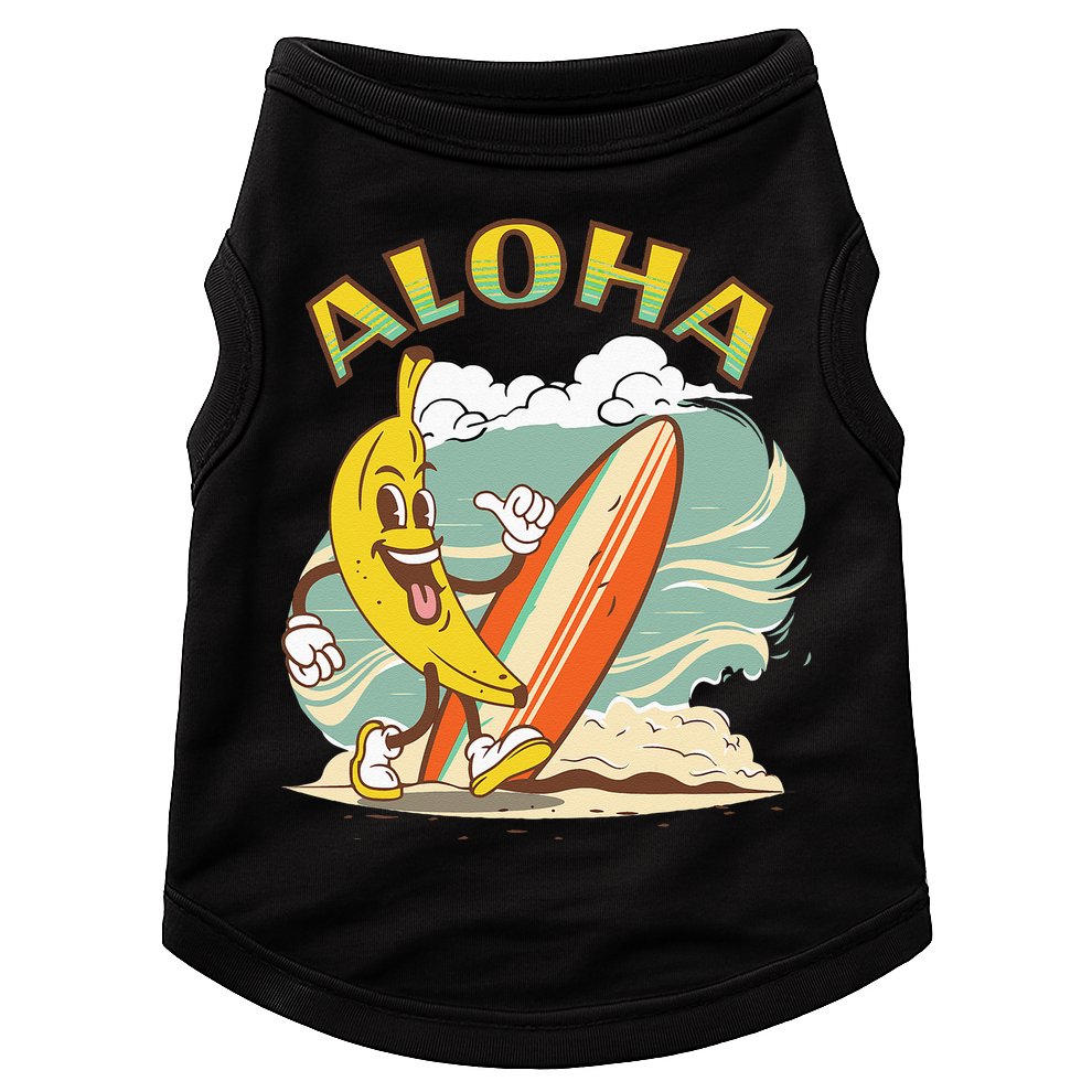 Aloha Hawaii Hawaiian Island Tees Surf Doggie Tank