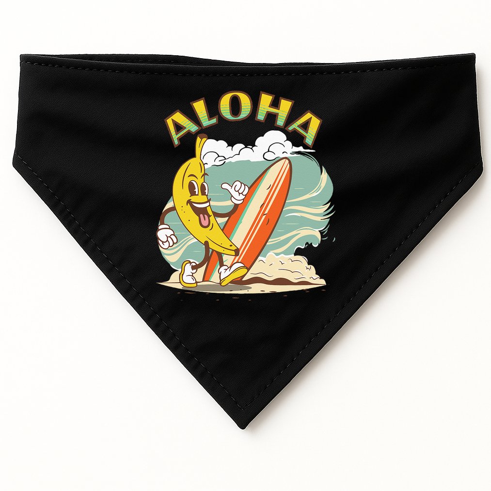 Aloha Hawaii Hawaiian Island Tees Surf USA-Made Doggie Bandana