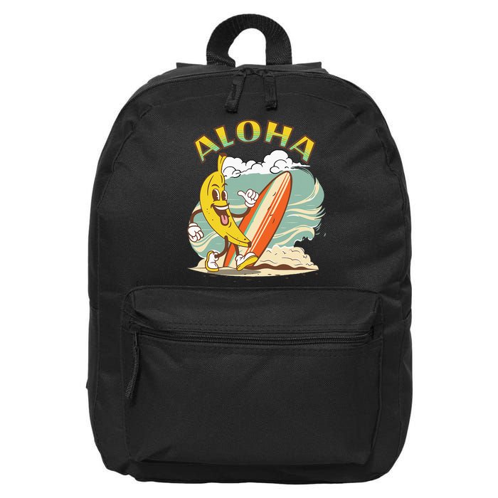 Aloha Hawaii Hawaiian Island Tees Surf 16 in Basic Backpack