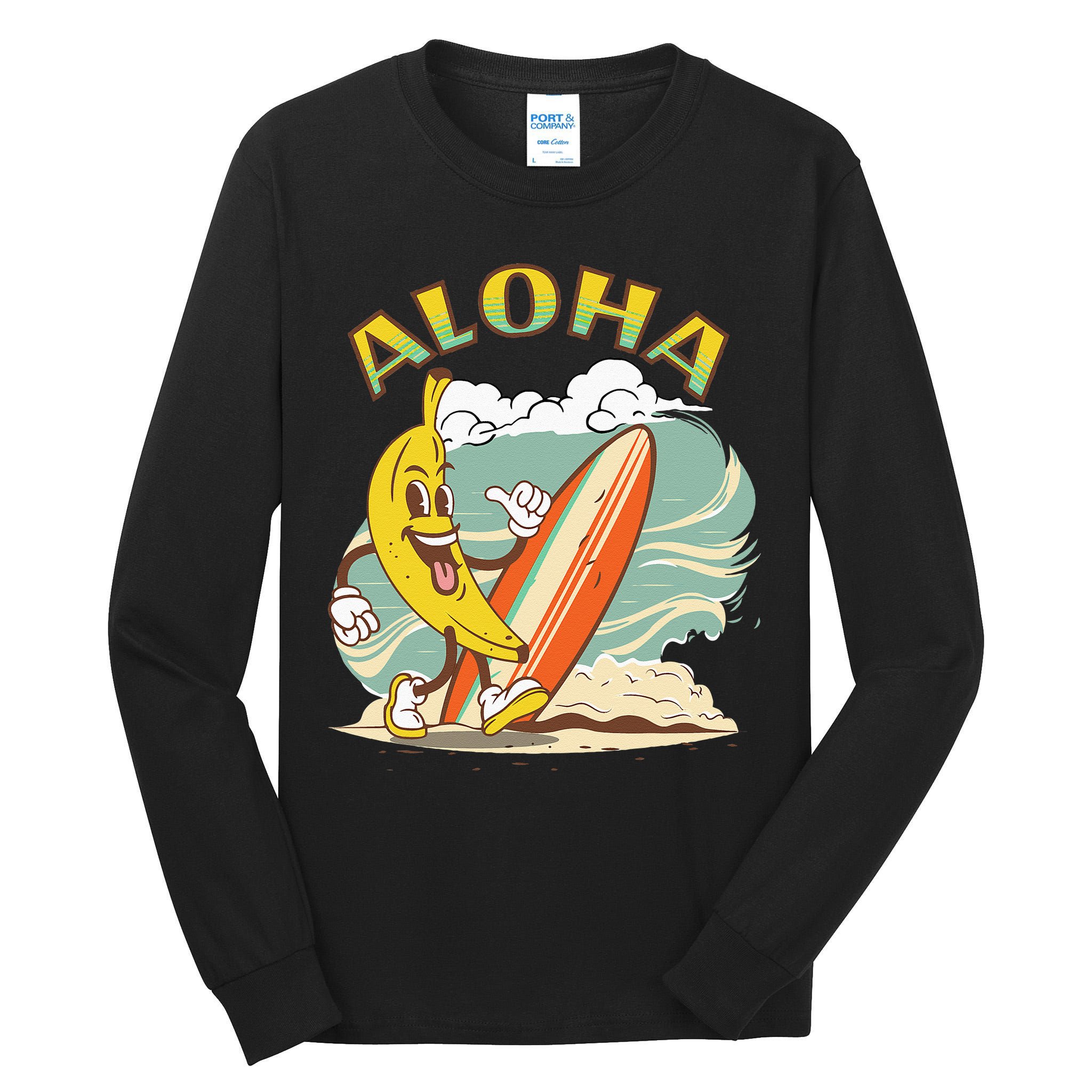 Aloha Hawaii Hawaiian Island Tees Surf Tall Long Sleeve T-Shirt