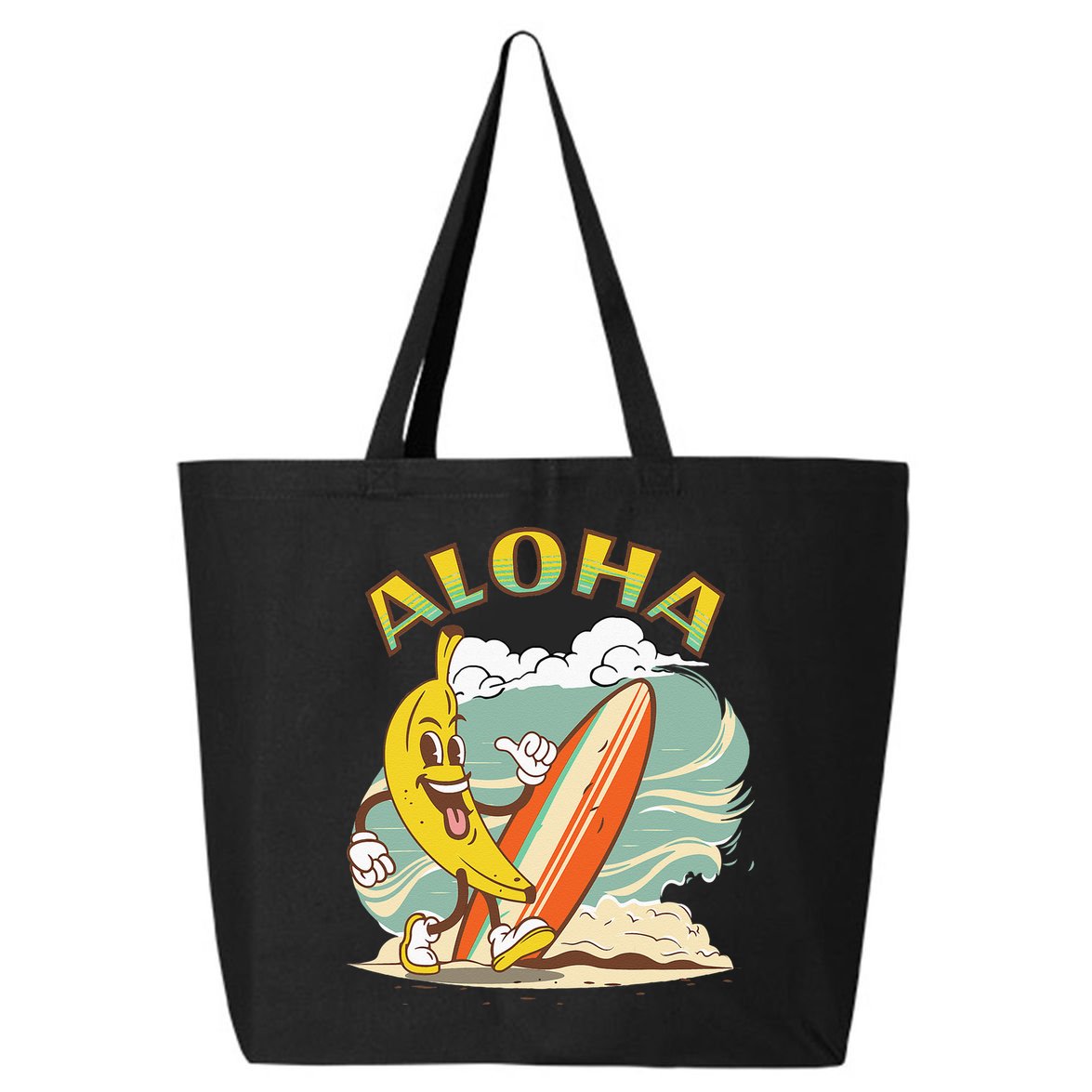 Aloha Hawaii Hawaiian Island Tees Surf 25L Jumbo Tote