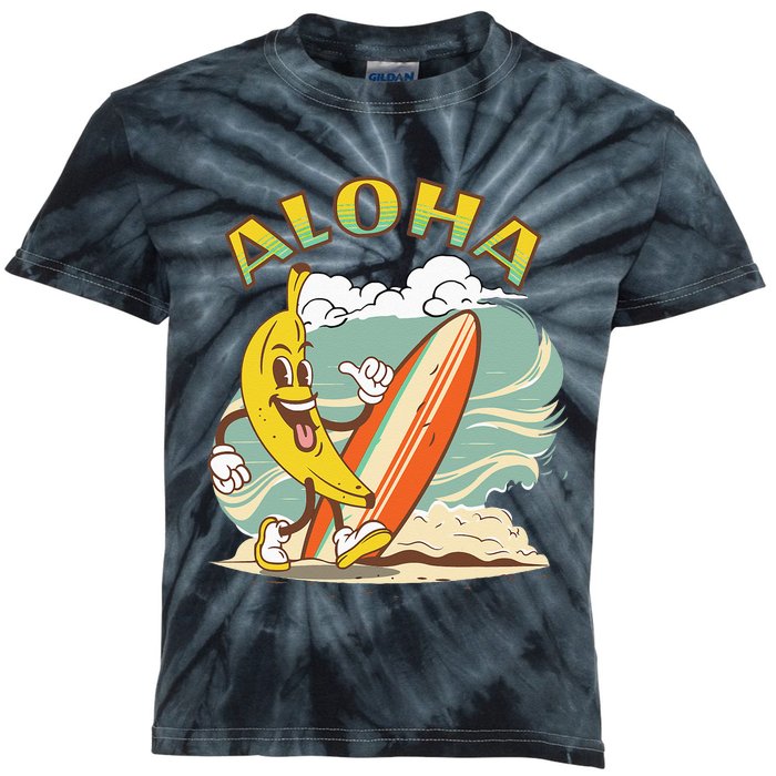 Aloha Hawaii Hawaiian Island Tees Surf Kids Tie-Dye T-Shirt